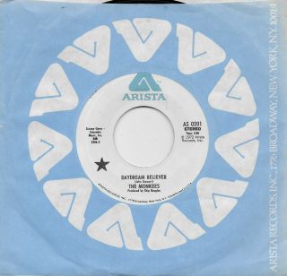 The Monkees Daydream Believer Rare Promo 45 From 1972