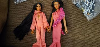 1976 Cher Doll (x2) With 4 Rare Outfits