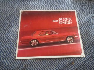 1966 Ford Mustang And Mustang Gt Rare Dealer Sales Brochure B