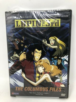 Lupin The 3rd The Columbus Files Dvd Funimation Films Rare Oop Anime Movie (s)