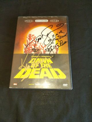 Dawn of the Dead Special Divimax Edition DVD Rare OOP 1978 Horror AUTOGRAPHED 2