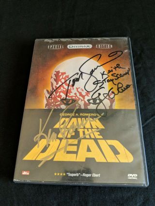 Dawn of the Dead Special Divimax Edition DVD Rare OOP 1978 Horror AUTOGRAPHED 3