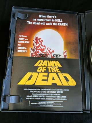 Dawn of the Dead Special Divimax Edition DVD Rare OOP 1978 Horror AUTOGRAPHED 5