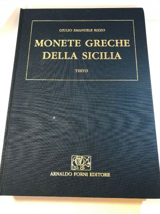 Monete Greche Della Sicilia 1997 Rizzo 2 Vol Rare (2.  19efs)