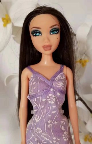 My Scene Totally Charmed Rare Delancey Barbie Doll Black Hair Mole