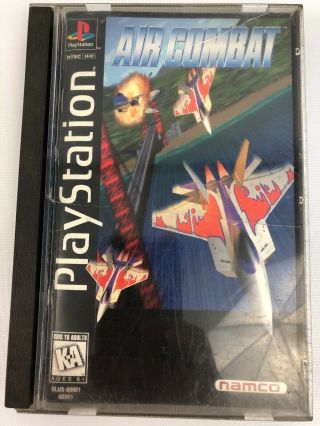 Air Combat (sony Playstation 1 1995) Complete In Rare Longbox Ps1
