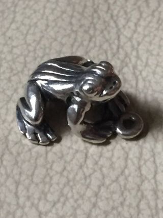 James Avery Rare Retired Sterling Silver 3d Frog Charm Pendant