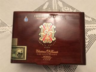 Rare Deep Sized All Wooden Cigar Box A.  Fuente Opus X Belicoso 8 " X6 " X4 "