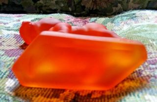 Horse Orange Slice Satin Sparky Plug Oscar Figurine Imperial by Heisey Rare Vtg 4