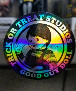 Good Guy Doll Trick Or Treat Studios Limited Sticker Rare