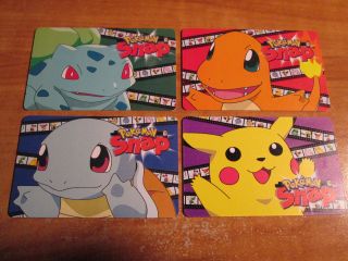 Pokemon Snap Pikachu,  Bulbasaur,  Squirtle,  Charmander Smart Card Blockbuster Video