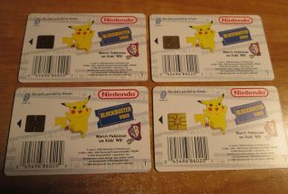 Pokemon SNAP Pikachu,  Bulbasaur,  Squirtle,  Charmander SMART CARD Blockbuster Video 3