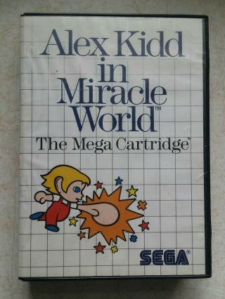 Alex Kidd In Miracle World Complete (sega Master,  1986) Rare Poster.