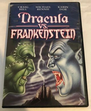 Dracula Vs.  Frankenstein - Michael Rennie,  Karin Dor (dvd) Horror Oop Rare Hill