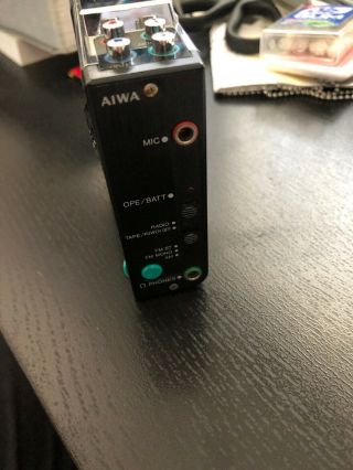RARE AIWA HS - J600 Cassette Recorder Walkman Collectible 4