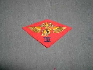 Ex Rare Ww2 Usmc 3rd Marine Air Wing On Wool