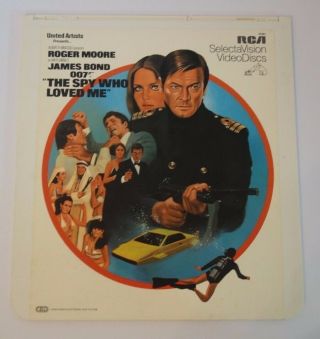 James Bond The Spy Who Loved Me Rare & Oop Movie Ced Rca Selectavision Videodisc