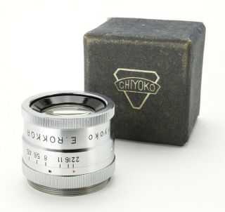 Minolta Collectors: Rare Chiyoko E.  Rokkor 105mm F/4.  5 Enlarger Lens W/box