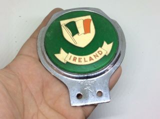 Fantastic Rare Antique Vintage Ireland R Enamel Badge Mascot
