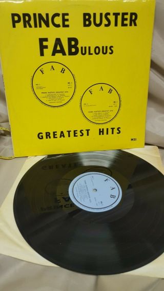 Rare Lp Prince Buster Fabulous Greatest Hits Lp Fab Reggae