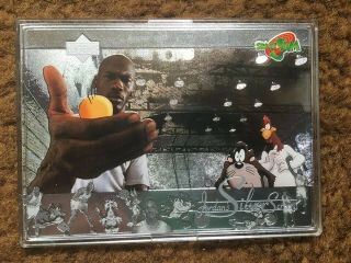 Upper Deck Michael Jordan Space Jam Silver Screen Card Rare