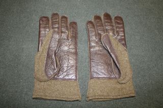 Rare Ww2 U.  S.  Army Airborne Favored Leather & Wool Gloves,  Pair