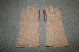 Rare WW2 U.  S.  Army Airborne Favored Leather & Wool Gloves,  Pair 2