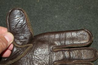 Rare WW2 U.  S.  Army Airborne Favored Leather & Wool Gloves,  Pair 5