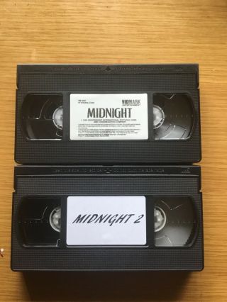 Midnight and Midnight 2: Sex,  Death and Videotape VHS Vidmark rare htf 5