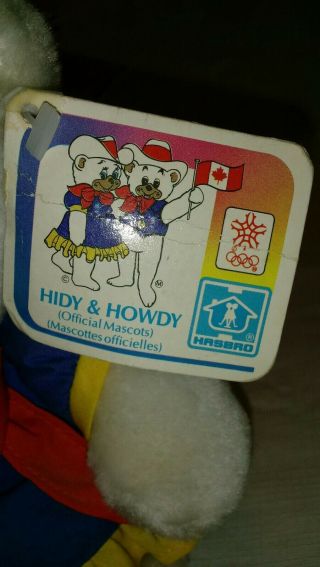 HIDY & HOWDY Calgary OLYMPIC Mascot Polar Bears Plush Set 1988 Rare w/Tags 5