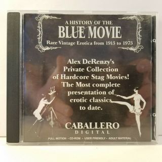 A History Of The Blue Movie Cd - Rom Rare Vintage Erotica 1915 - 1975 Stag Movies