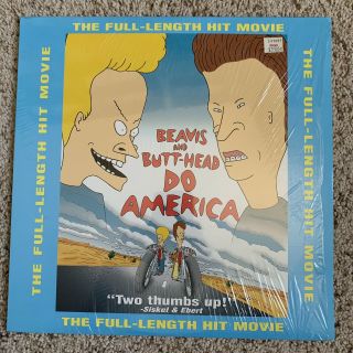 Beavis And Butthead Do America Laserdisc - Rare Cartoon Animation