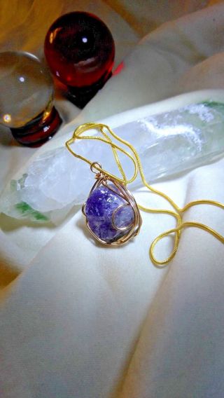 Rare & Captivating Angel Fairy Crystal Necklace Wicca Amulet Talisman Para Meta