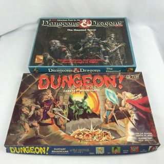 Tsr Boardgame Dungeons & Dragons Board Game - The Haunted Tower & Dungeon Rare