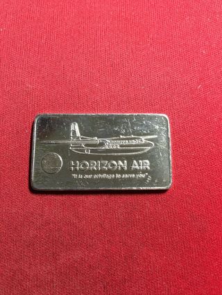 Rare Limited Edition Vintage 15 Gram.  999 Silver Art Bar Horizon Air Craft R6