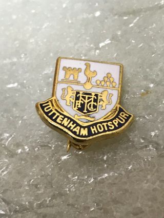 Rare Tottenham Supporter Enamel Badge - Old Authentic From 1980s Dpurs