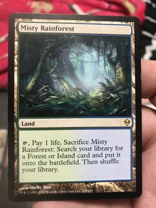 Misty Rainforest 1x Mtg Magic The Gathering Zendikar Sp