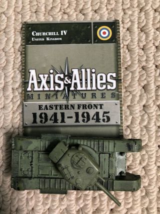 Axis Allies Eastern Front 04/60 Churchill Iv Rare — Comes With Card