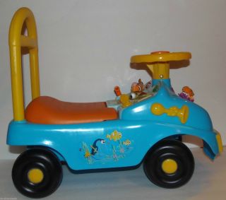 Disney Finding Nemo Rare Ride On Car/ Toy Musical Features,  Back Rest,  Storage