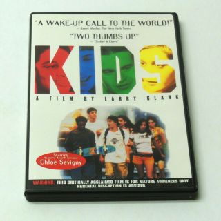 Kids 1995 Dvd Unrated Larry Clark Rare Oop Region 1 Authentic Vg Cond Fast Ship