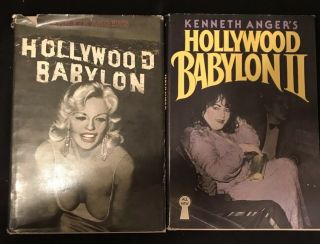 Rare 2 Volume Set Hollywood Babylon 1 & 2 Hardcover Kenneth Anger 