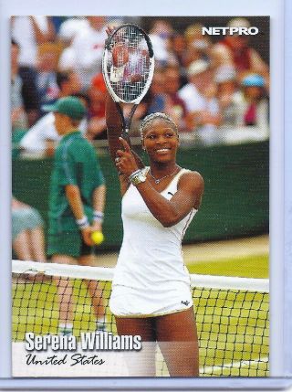 " Rare " Serena Williams United States 2003 Netpro Tennis Rookie Card 100