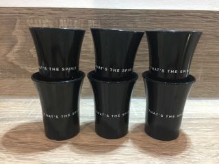 Set Of 6 Rare Promotional Bring Me The Horizon Black Plastic Shot Glasses