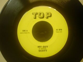 Scott 7 " 45rare Obscure Northern Soul Funk My Guy (my Girl) Top R&b Dancer