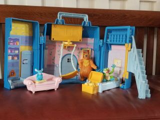 Bear In The Big Blue House Playset - Rare,  Retired - Includes 2 Extra Figures