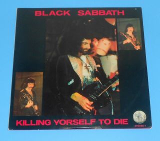 Rare Black Sabbath Lp - Killing Yourself To Die - 1977 Sweden - Stoned Records