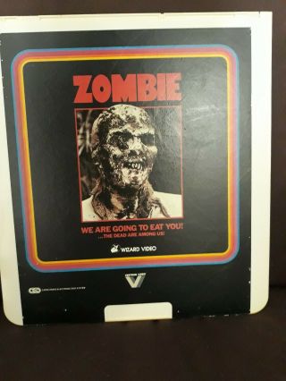 Zombie Vestron Video Rca Ced Videodisc Rare Htf
