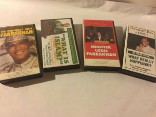 " Minister Louis Farrakhan - Malcolm X - Elijah " Vhs Rare Religious Videos - Islam (4)