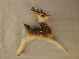 Rare Vintage Rudolph The Reindeer Plastic Figurine 3.  5 " Japan Mid - Century