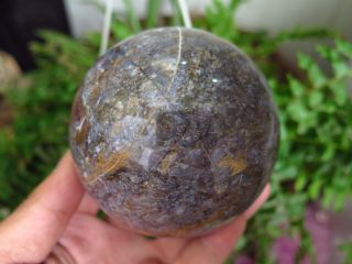 Best 861g Natural Rare Pietersite Crystal Sphere Ball Healing Jj36